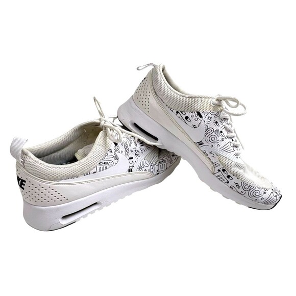 NIKE Air Max Thea Comic LTD Trainers Shoes Doodle Cartoon White 599408-103 US 7 - Picture 2 of 15